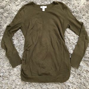 Olive green maternity sweater